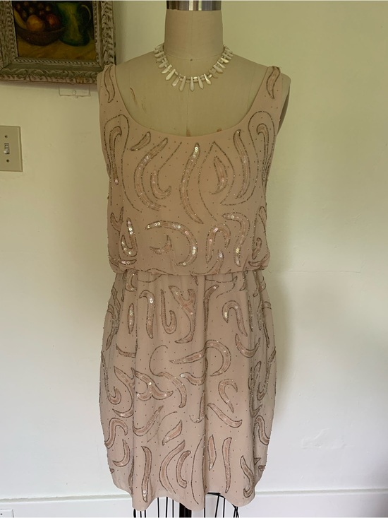 Alice + Olivia Dresses & Skirts - alice + olivia Beige sequin dress